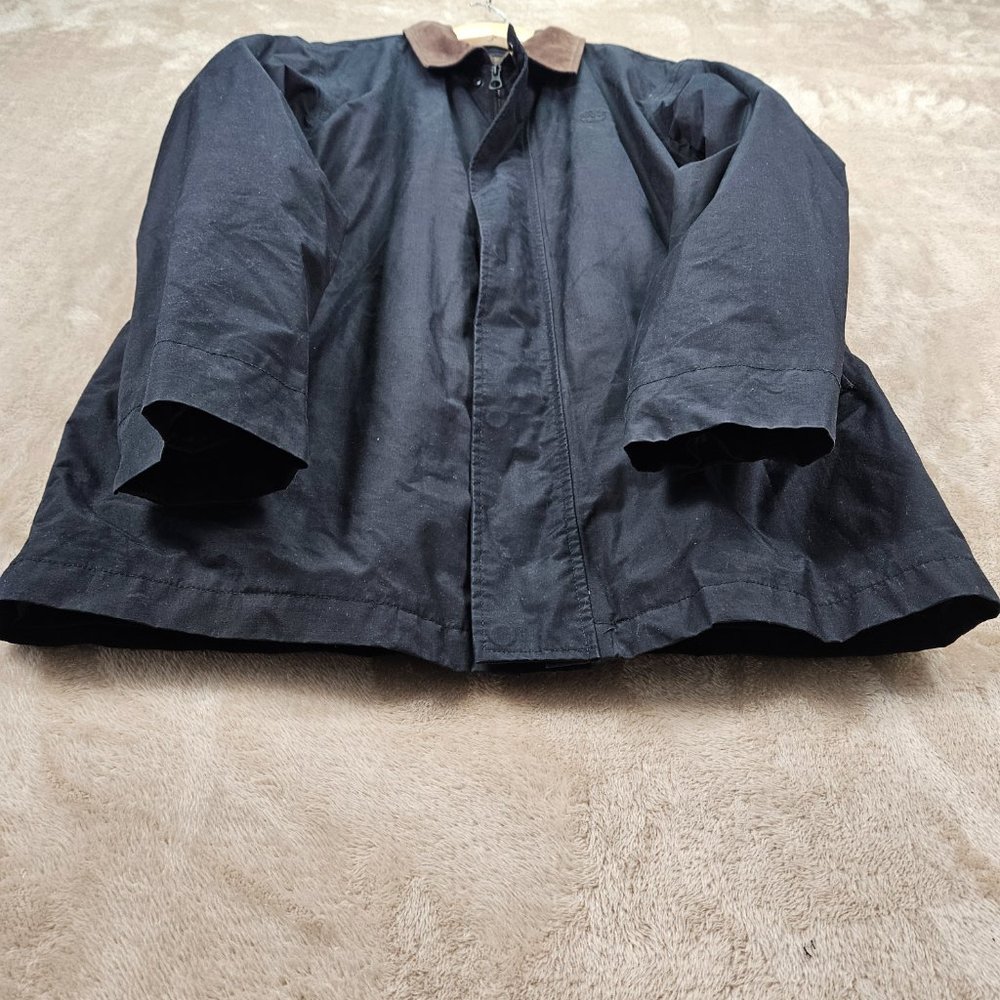 Timberland Waterproof Collared Jacket Coat Full Zip Pocket Navy Blue Mens Size M - Picture 9 of 10